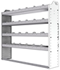 20-5148-4 Square back shelf unit 56"Wide x 11.5"Deep x 48"High with 4 shelves