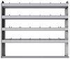 20-5148-4 Square back shelf unit 56"Wide x 11.5"Deep x 48"High with 4 shelves