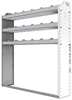 20-5158-3 Square back shelf unit 56"Wide x 11.5"Deep x 58"High with 3 shelves