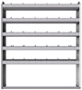 20-5163-5 Square back shelf unit 56"Wide x 11.5"Deep x 63"High with 5 shelves