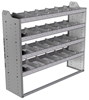 20-5548-4 Square back shelf unit 56"Wide x 15.5"Deep x 48"High with 4 shelves