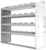 20-5548-4 Square back shelf unit 56"Wide x 15.5"Deep x 48"High with 4 shelves