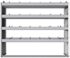 20-5548-4 Square back shelf unit 56"Wide x 15.5"Deep x 48"High with 4 shelves