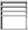 20-5563-4 Square back shelf unit 56"Wide x 15.5"Deep x 63"High with 4 shelves