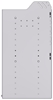 20-5836-2 Square back shelf unit 56"Wide x 18.5"Deep x 36"High with 2 shelves