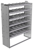 20-5872-6 Square back shelf unit 56"Wide x 18.5"Deep x 72"High with 6 shelves
