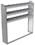 20-6158-3 Square back shelf unit 60"Wide x 11.5"Deep x 58"High with 3 shelves