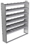 20-6172-6 Square back shelf unit 60"Wide x 11.5"Deep x 72"High with 6 shelves