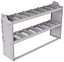 20-6336-2 Square back shelf unit 60"Wide x 13.5"Deep x 36"High with 2 shelves