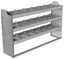 20-6336-3 Square back shelf unit 60"Wide x 13.5"Deep x 36"High with 3 shelves