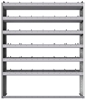 20-6372-6 Square back shelf unit 60"Wide x 13.5"Deep x 72"High with 6 shelves