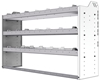 20-6536-3 Square back shelf unit 60"Wide x 15.5"Deep x 36"High with 3 shelves
