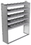 20-6572-5 Square back shelf unit 60"Wide x 15.5"Deep x 72"High with 5 shelves