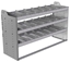 20-6836-3 Square back shelf unit 60"Wide x 18.5"Deep x 36"High with 3 shelves