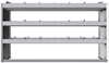 20-6836-3 Square back shelf unit 60"Wide x 18.5"Deep x 36"High with 3 shelves