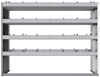 20-6848-4 Square back shelf unit 60"Wide x 18.5"Deep x 48"High with 4 shelves