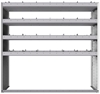 20-6858-4 Square back shelf unit 60"Wide x 18.5"Deep x 58"High with 4 shelves