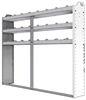20-7158-3 Square back shelf unit 72"Wide x 11.5"Deep x 58"High with 3 shelves