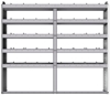 20-7163-5 Square back shelf unit 72"Wide x 11.5"Deep x 63"High with 5 shelves