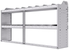 20-7336-2 Square back shelf unit 72"Wide x 13.5"Deep x 36"High with 2 shelves