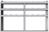 20-7348-3 Square back shelf unit 72"Wide x 13.5"Deep x 48"High with 3 shelves