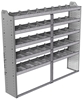 20-7363-5 Square back shelf unit 72"Wide x 13.5"Deep x 63"High with 5 shelves