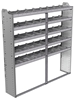 20-7372-5 Square back shelf unit 72"Wide x 13.5"Deep x 72"High with 5 shelves