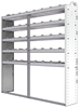 20-7372-5 Square back shelf unit 72"Wide x 13.5"Deep x 72"High with 5 shelves