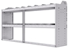 20-7536-2 Square back shelf unit 72"Wide x 15.5"Deep x 36"High with 2 shelves