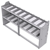 20-7536-2 Square back shelf unit 72"Wide x 15.5"Deep x 36"High with 2 shelves