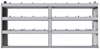 20-7536-3 Square back shelf unit 72"Wide x 15.5"Deep x 36"High with 3 shelves