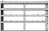 20-7548-4 Square back shelf unit 72"Wide x 15.5"Deep x 48"High with 4 shelves