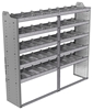 20-7563-5 Square back shelf unit 72"Wide x 15.5"Deep x 63"High with 5 shelves