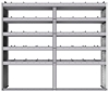 20-7563-5 Square back shelf unit 72"Wide x 15.5"Deep x 63"High with 5 shelves
