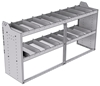 20-7836-2 Square back shelf unit 72"Wide x 18.5"Deep x 36"High with 2 shelves