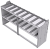 20-7836-2 Square back shelf unit 72"Wide x 18.5"Deep x 36"High with 2 shelves