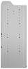 20-7848-4 Square back shelf unit 72"Wide x 18.5"Deep x 48"High with 4 shelves