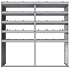 20-7872-5 Square back shelf unit 72"Wide x 18.5"Deep x 72"High with 5 shelves