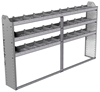 20-8148-3 Square back shelf unit 84"Wide x 11.5"Deep x 48"High with 3 shelves