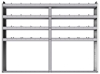 20-8163-4 Square back shelf unit 84"Wide x 11.5"Deep x 63"High with 4 shelves