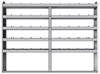 20-8163-5 Square back shelf unit 84"Wide x 11.5"Deep x 63"High with 5 shelves