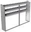 20-8358-3 Square back shelf unit 84"Wide x 13.5"Deep x 58"High with 3 shelves