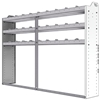 20-8358-3 Square back shelf unit 84"Wide x 13.5"Deep x 58"High with 3 shelves