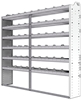 20-8372-6 Square back shelf unit 84"Wide x 13.5"Deep x 72"High with 6 shelves
