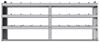 20-8536-3 Square back shelf unit 84"Wide x 15.5"Deep x 36"High with 3 shelves
