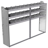 20-8558-3 Square back shelf unit 84"Wide x 15.5"Deep x 58"High with 3 shelves