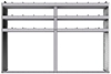 20-8558-3 Square back shelf unit 84"Wide x 15.5"Deep x 58"High with 3 shelves