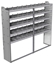 20-8572-5 Square back shelf unit 84"Wide x 15.5"Deep x 72"High with 5 shelves