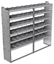 20-8572-6 Square back shelf unit 84"Wide x 15.5"Deep x 72"High with 6 shelves
