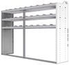 20-8858-3 Square back shelf unit 84"Wide x 18.5"Deep x 58"High with 3 shelves